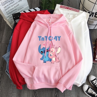 Hot sale plus size thick stitch hoodie Korean Harajuku hooded coat College loose BF oversized student jacket AbSQ