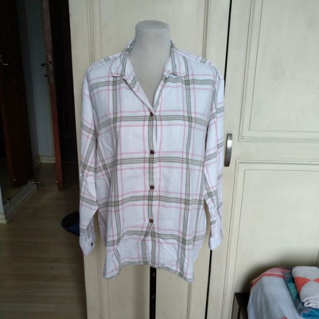 white maternity polo shirt