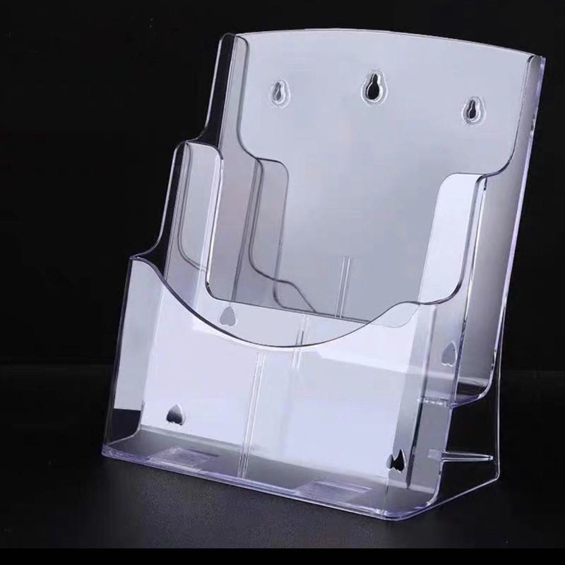 Transparent Acrylic Display Stand Holder for Brochures Papers Books