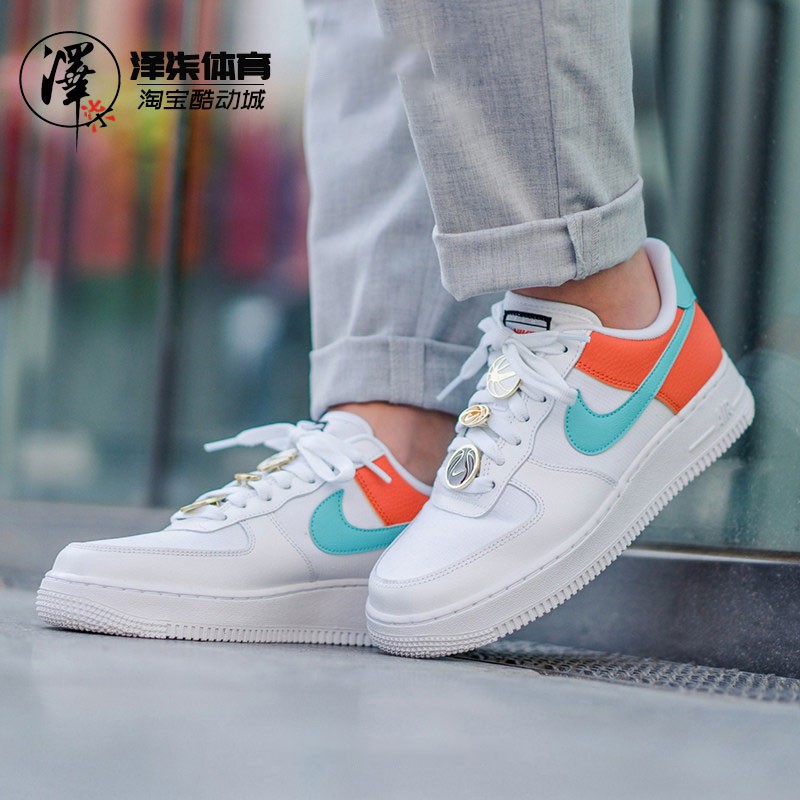 air force 1 orange blue white