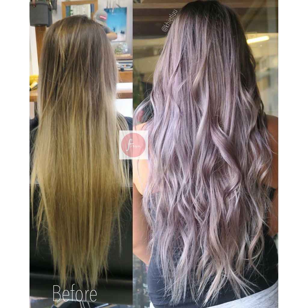 Deep Platinum Purple Ash Permanent Hair Color Set - 9.16 Bremod Hair Dye |  Shopee Philippines