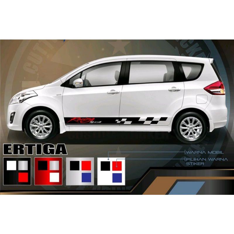 Sticker cutting racing sport Car sticker Ertiga Swift Avanza Xenia ...