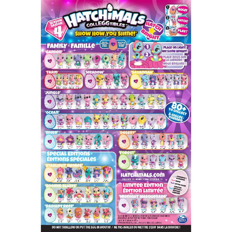 Hatchimals CollEGGtibles Season 4, 5, Exclusives Hatched Used Price per
