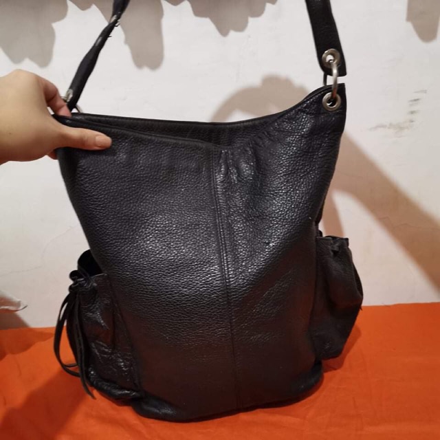 Preloved Original Antonello Serio Leather Bag Shopee Philippines