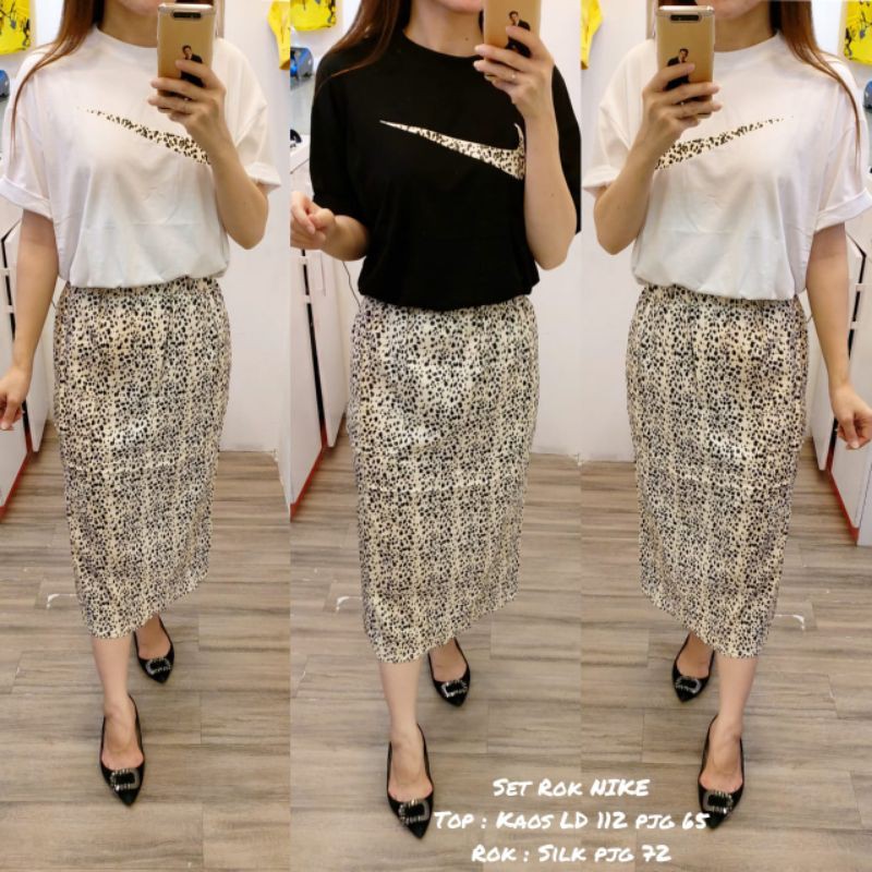 nike skirt and top set