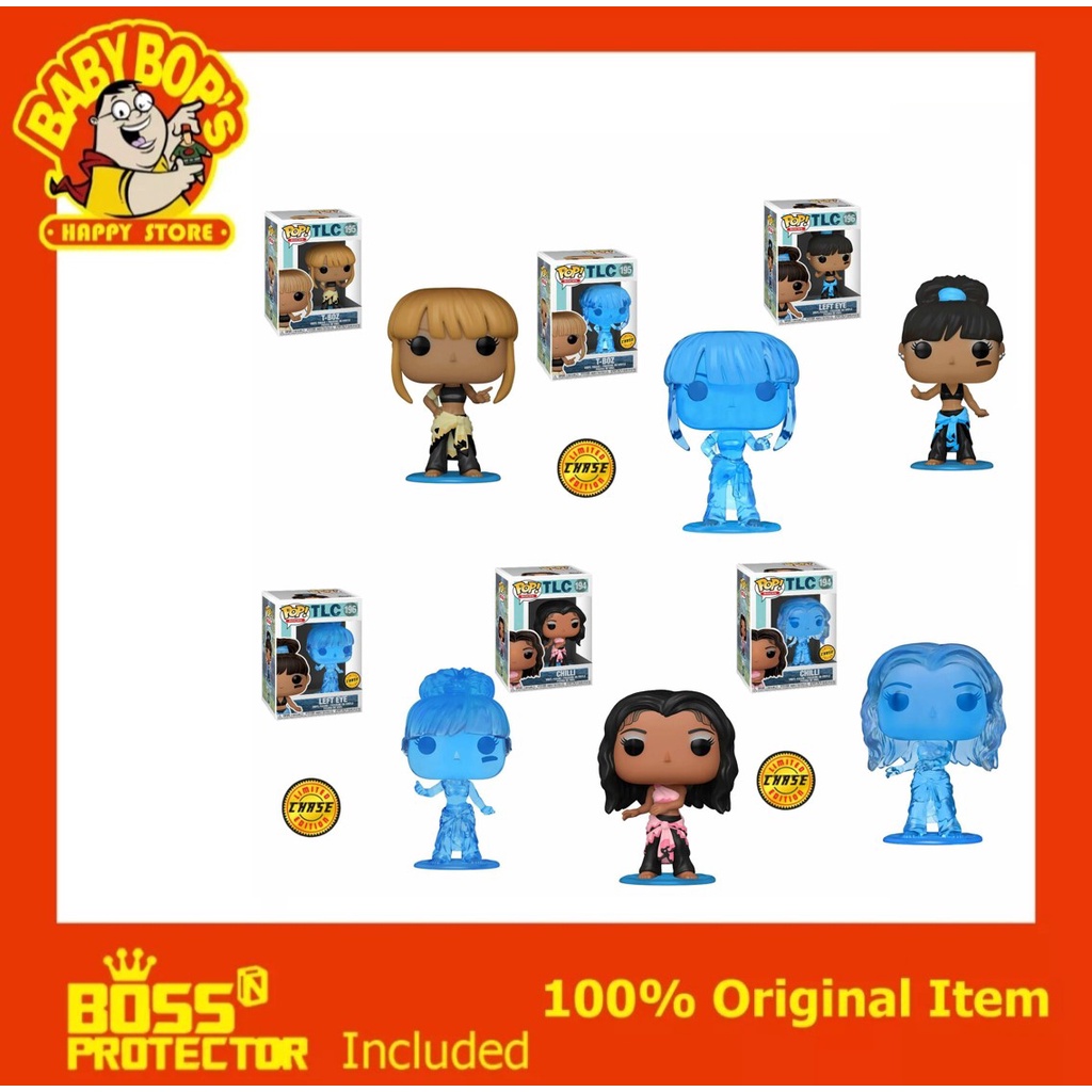 Funko Pop! Music TLC Bundle Set of 3 and 6 Left-Eye, Chilli, and T-BOZ with Chase sold by Baby Bop's