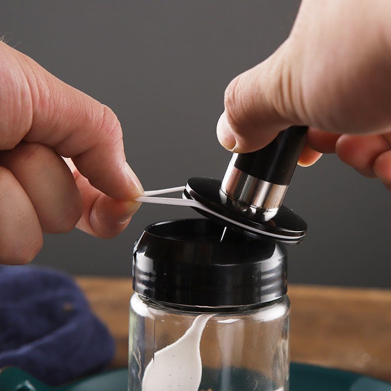 Airtight Glass Jar Condiments Storage