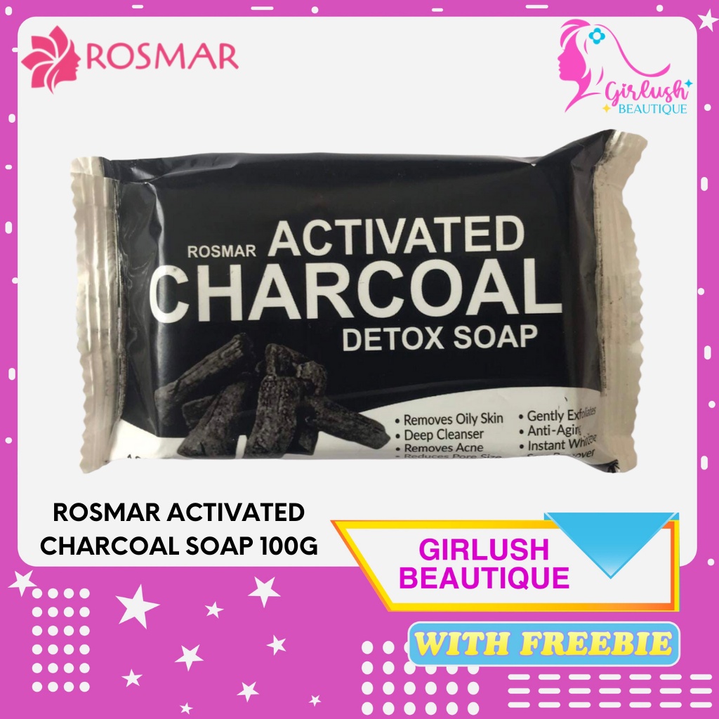 Rosmar Activated Charcoal Detox Soap 100g Shopee Philippines