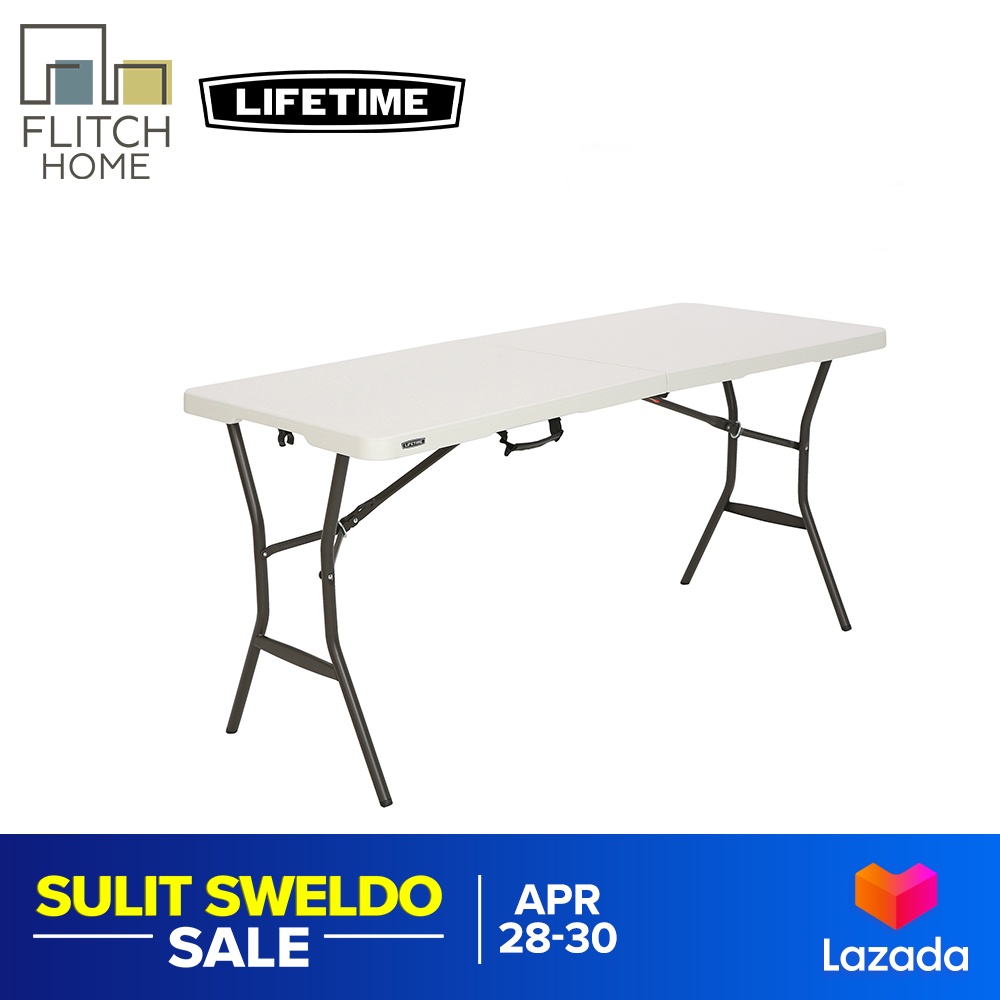 Lifetime 5 FT FoldInHalf Table Pearl Shopee Philippines