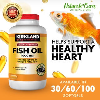 [New Arrival 2yrs Exp] Authentic Kirkland Fish Oil Supplement Omega 3 1000mg Heart Stroke High Blood