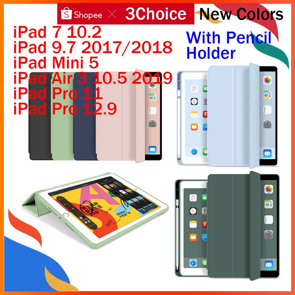iPad Case iPad 8 7 10.2 Mini 5 4 Air 3 9.7 2017/2018 Pro 11 12.9 2020 10.5 Case Trifold Smart