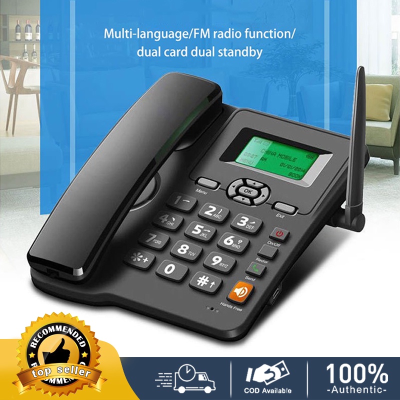 GSM fixed landline wireless home phone company phone can insert SIM card desktop phone dual card