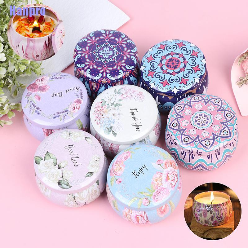 HanPro> Empty Tinplate Box Tins Cans Jars Containers Wicks Sticker