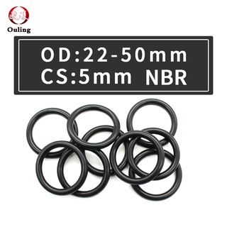 Nitrile O-Ring OD 5-80mm Black NBR Rubber Seal 1.5mm Wire Dia For Car Gasket 