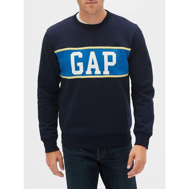 gap logo fleece crewneck sweatshirt