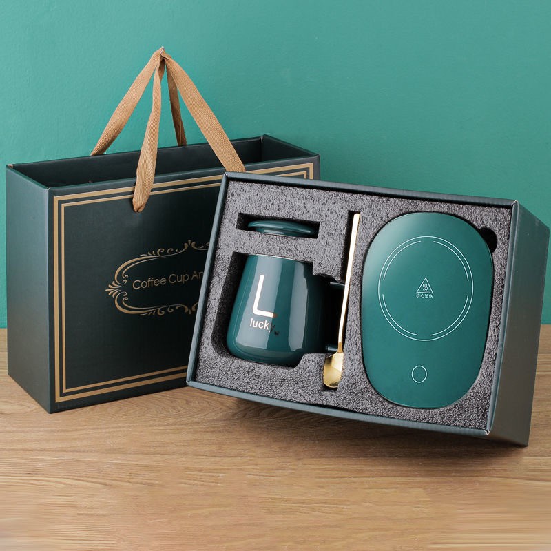 Thermos Cup Warm Cup 55 Degree Cup Ceramic Mug Heating Cup With Cover