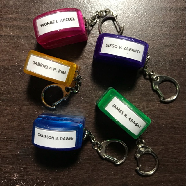Keychain Stamp Customized Preinked Stamp Shopee Philippines