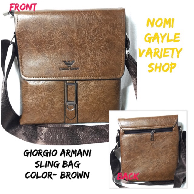 giorgio armani mens bag price