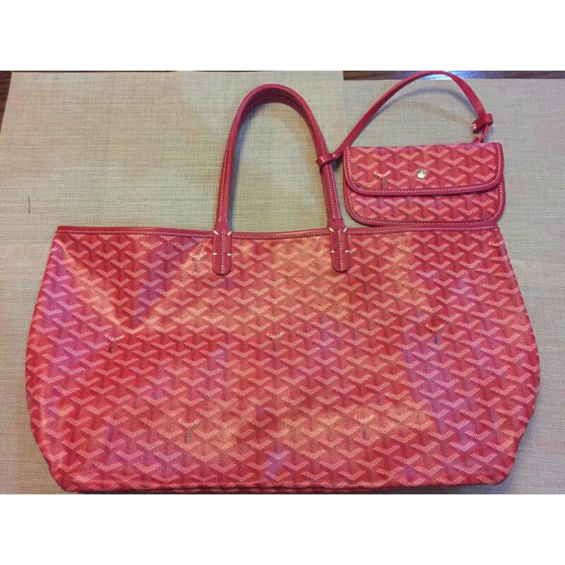 goyard pink tote bag