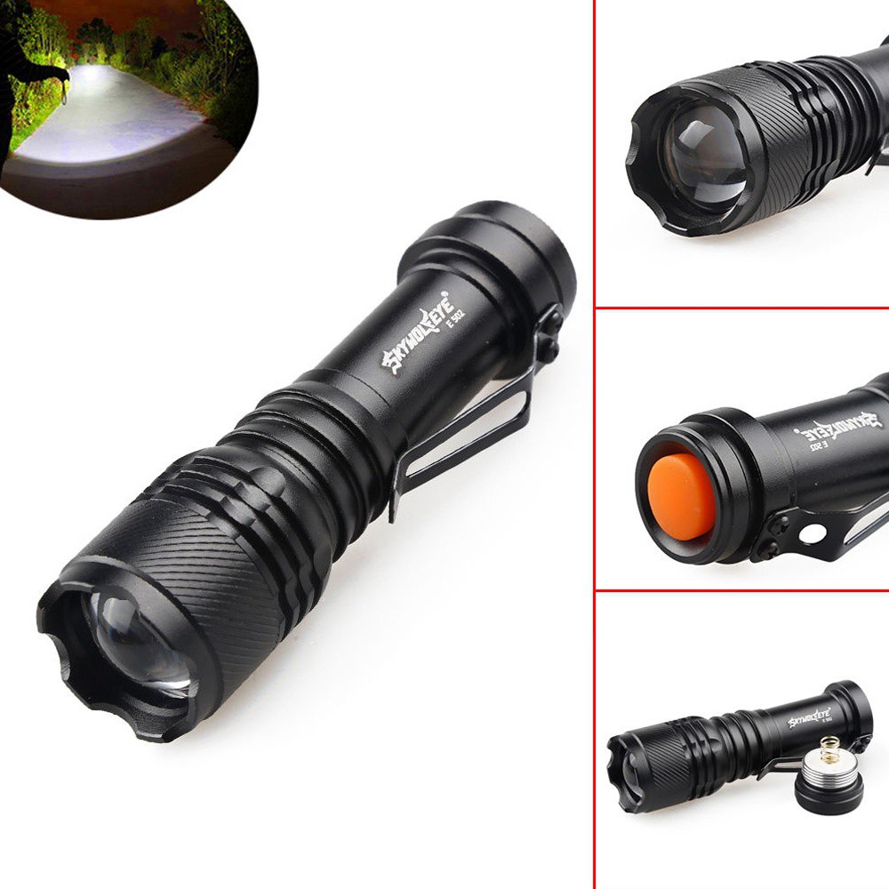 Waterproof LED 3 Modes Zoomable Handheld Flashlight Shopee Philippines