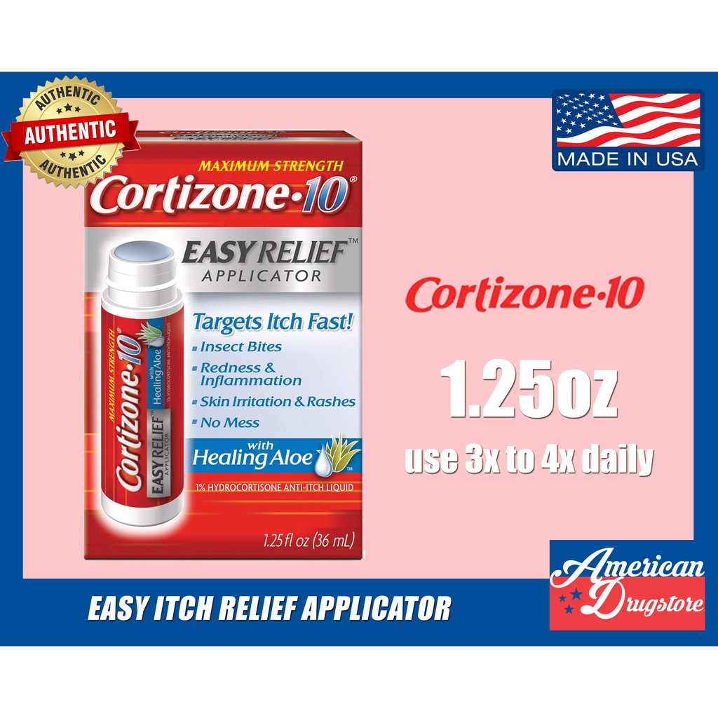 Cortizone 10 Easy Itch Relief Applicator Insect Bites, Rashes, Eczema, Seborrheic Dermatitis 1