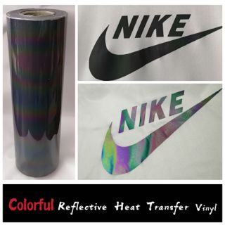 Colorful Reflective Heat Transfer Vinyl 0.5mx1m For Heat Press Printing