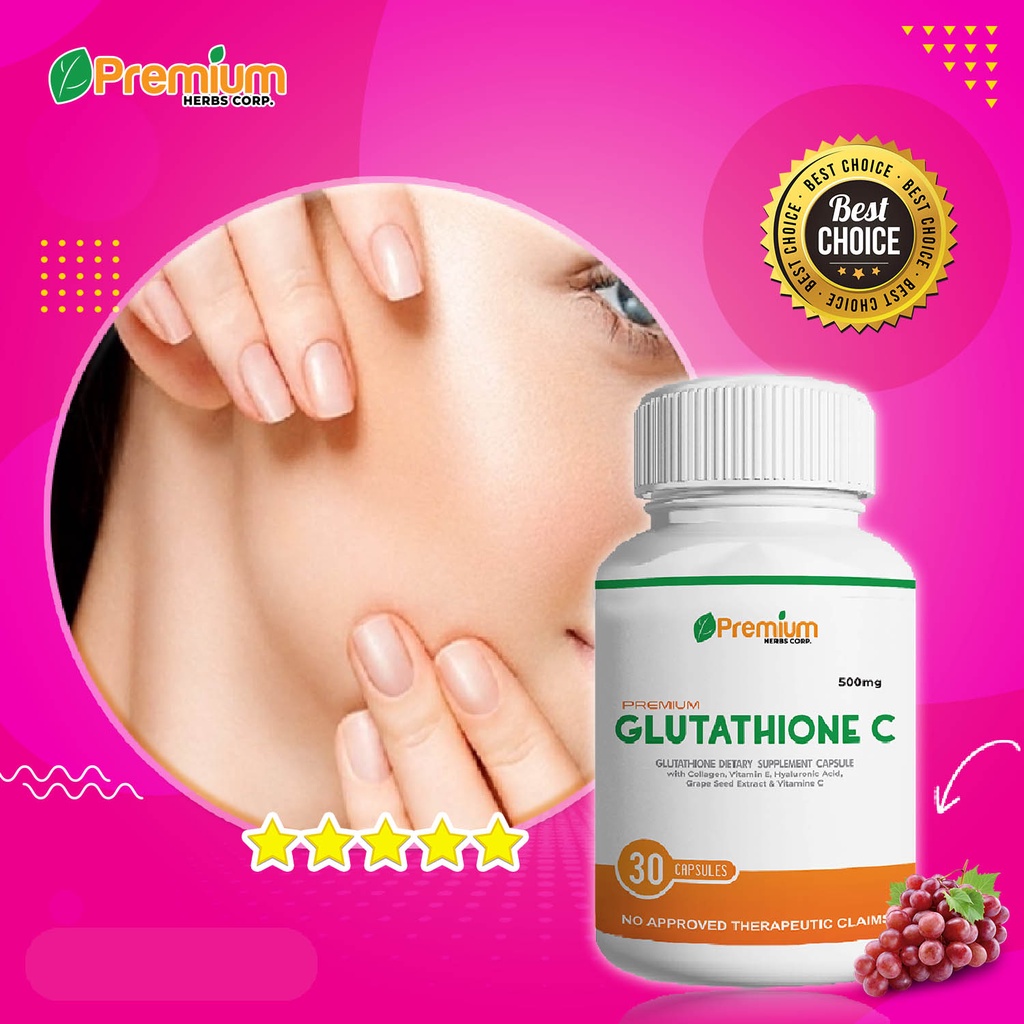 Glutathione C (30 Capsules) With Alkaline Collagen Vitamin C & E