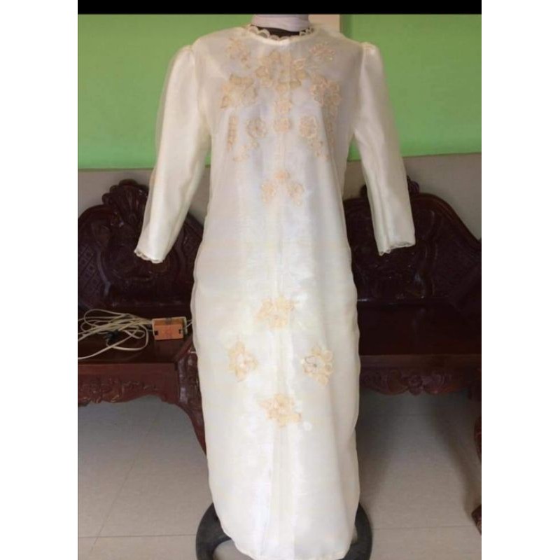 Burial gown/ funeral dress/ organza with gina fabric Shopee Philippines
