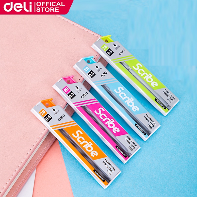Deli 2B Mechancial Pencil Lead 0.5mm Mechancial Pencil Refill E7003