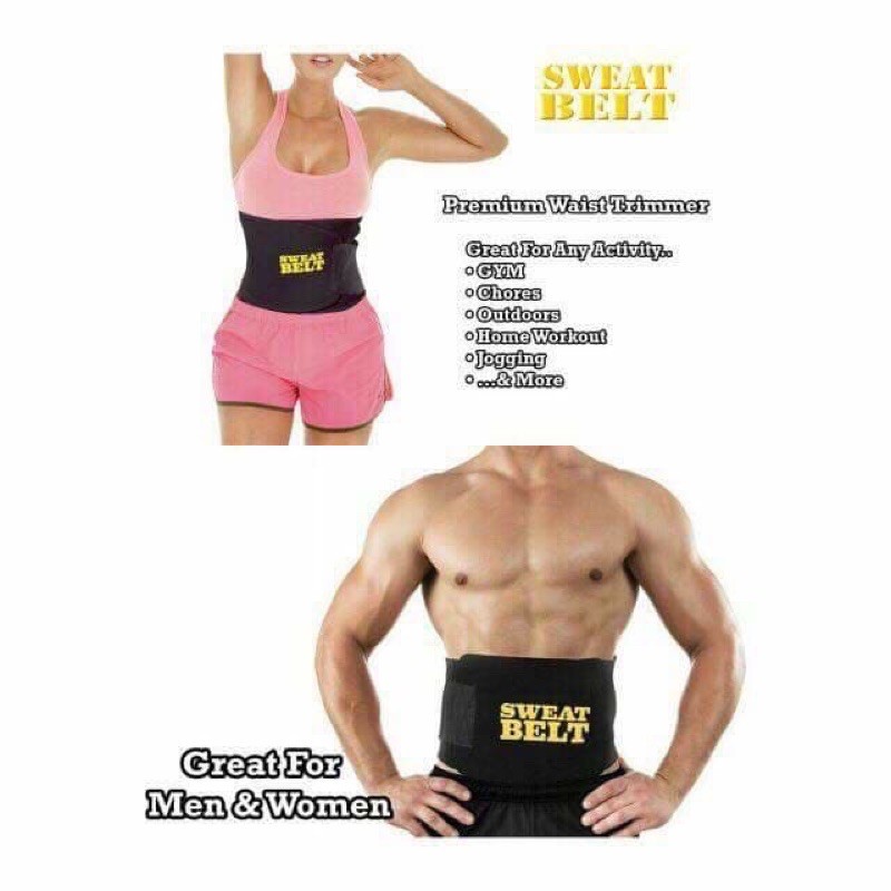 sweat belts (unisexblack) Shopee Philippines