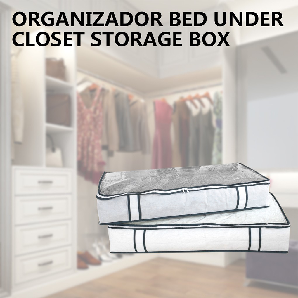 Under Bed Storage Drawer Organizer Pvc Storage Box For Clothing
