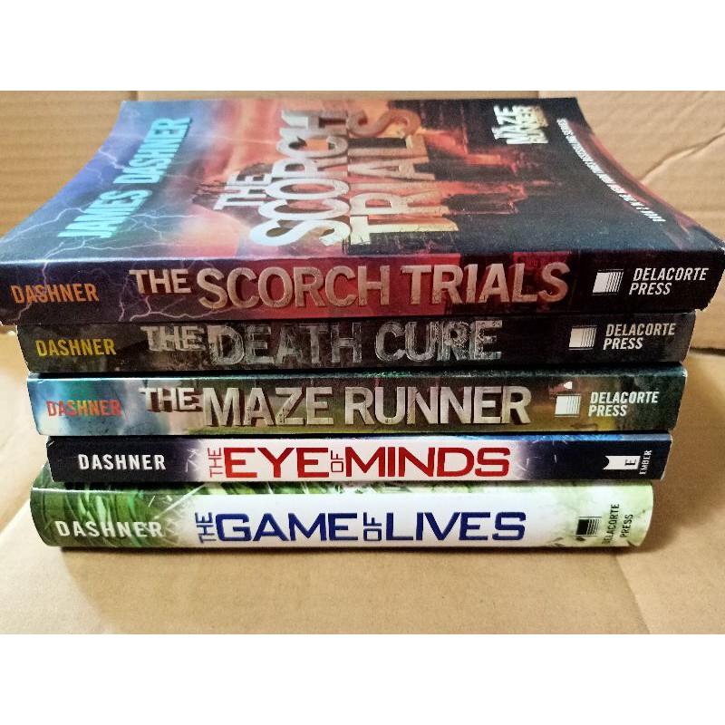 James Dashner Maze Runner Death Cure The Game Of Lives The Eye Of Minds Shopee Philippines