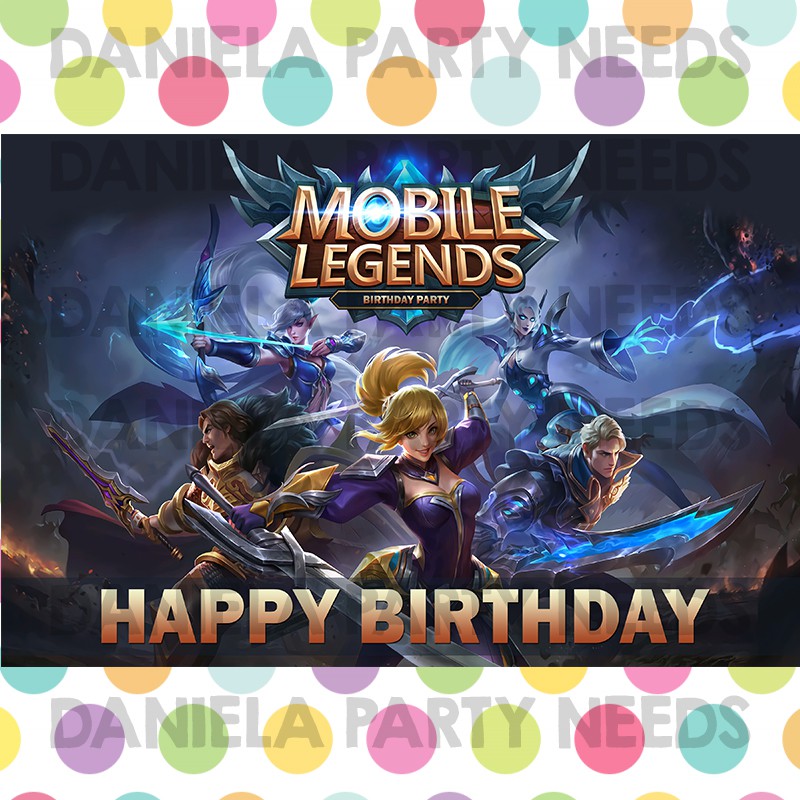 NEW ARRIVAL!! Mobile Legends theme Birthday Party Decoration (POSTER ...