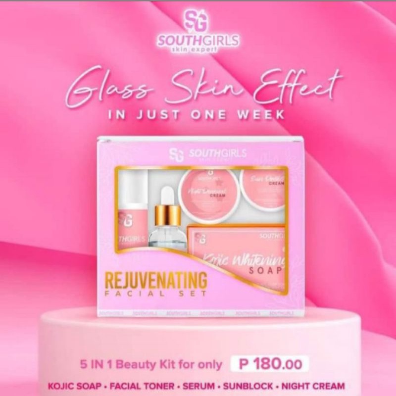 SG South Girls Skin Expert Rejuvenating Facial Set with SERUM 5 in 1