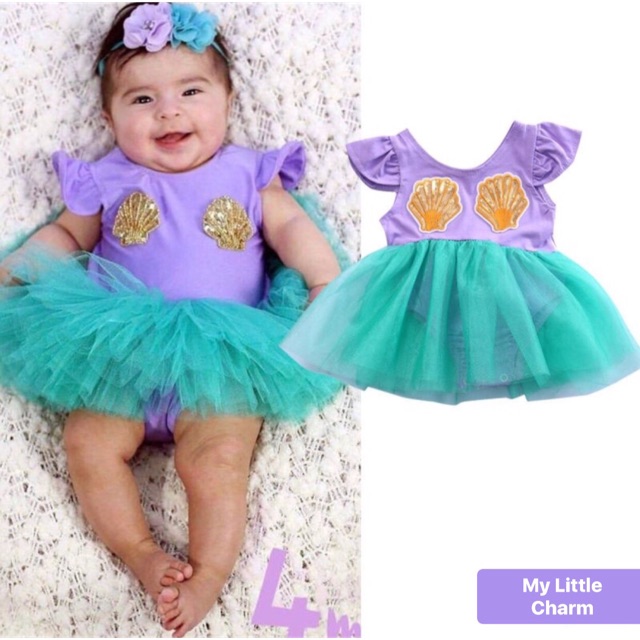 little mermaid baby dress