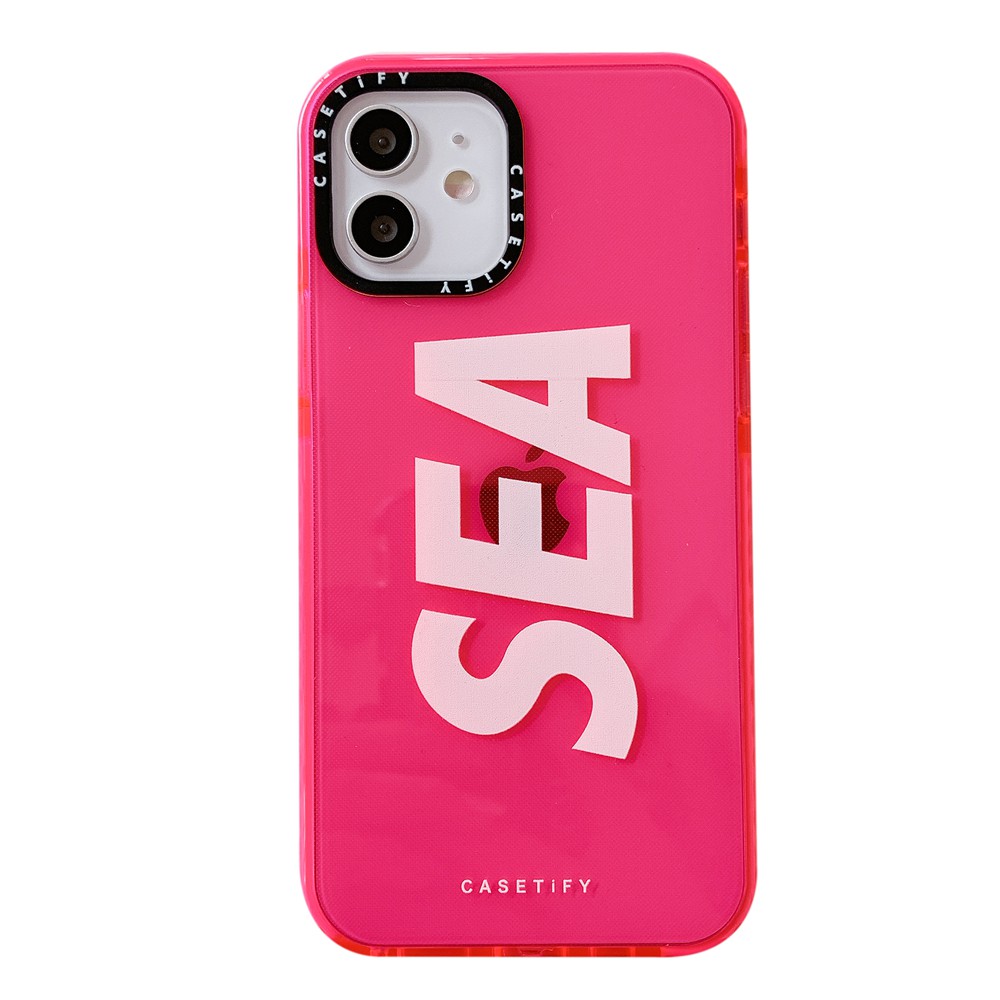 iPhoneケースwind and sea casetify iPhone 12 mini ピンク - iPhoneケース