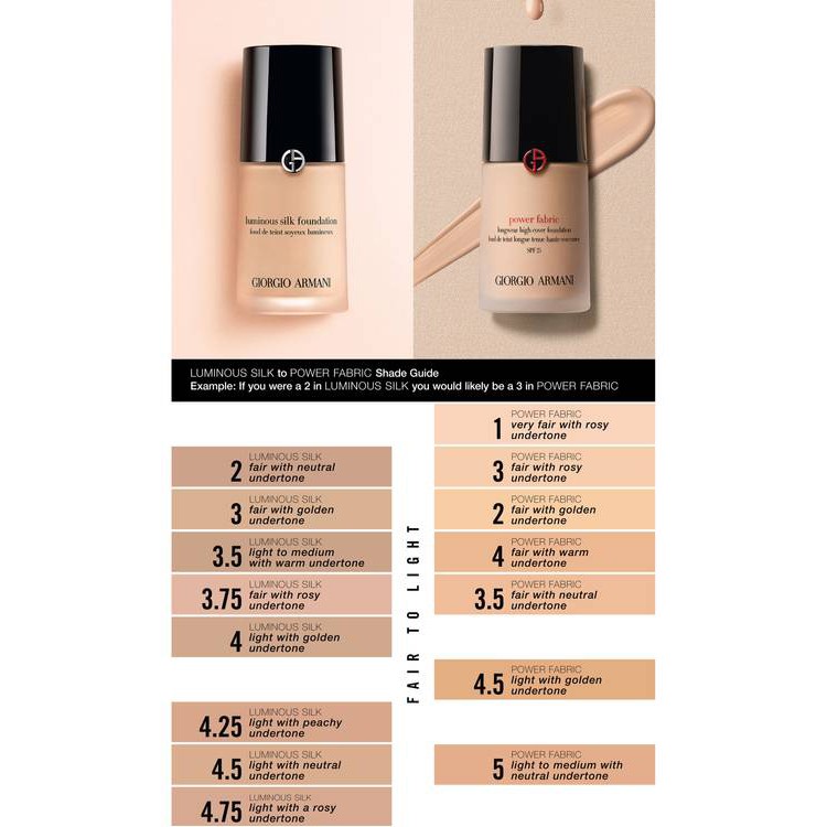 giorgio armani luminous silk foundation in store