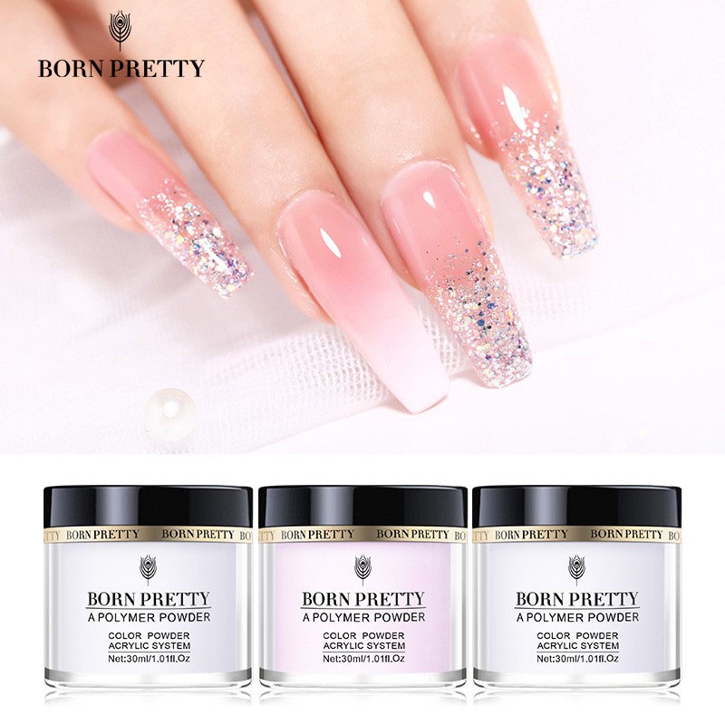 Born Pretty Acrylic Dipping Nail Powder Pink White Clear French Nail  Polymer Extension 30ml | Shopee Philippines