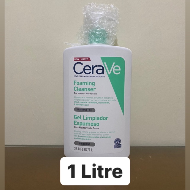 cerave foaming facial cleanser 1l