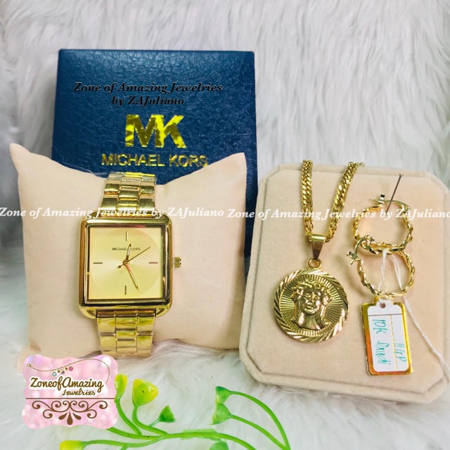 mk gold necklace