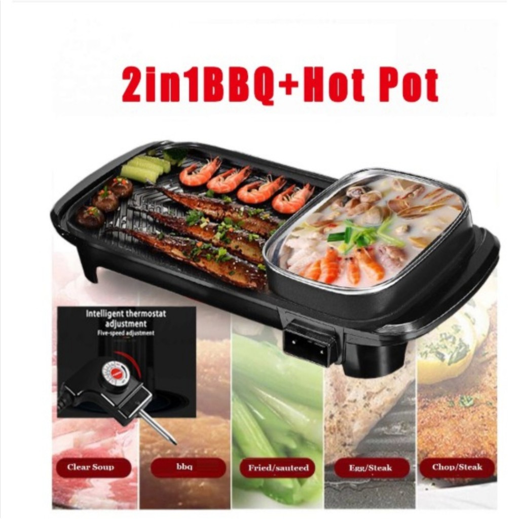 2 in 1 Electric Korean Grill - Samgyeopsal and HotPot ...