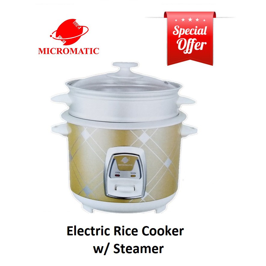 Micromatic Rice Cooker with Steam Rack Shopee Philippines