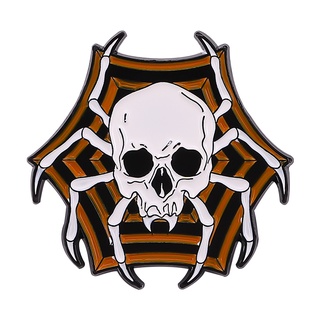 Hot Sale Free Shipping Halloween Pumpkin Skull Brooch Men Women Cute Japanese Metal Badge Pin Accessories Cartoon Ba #8