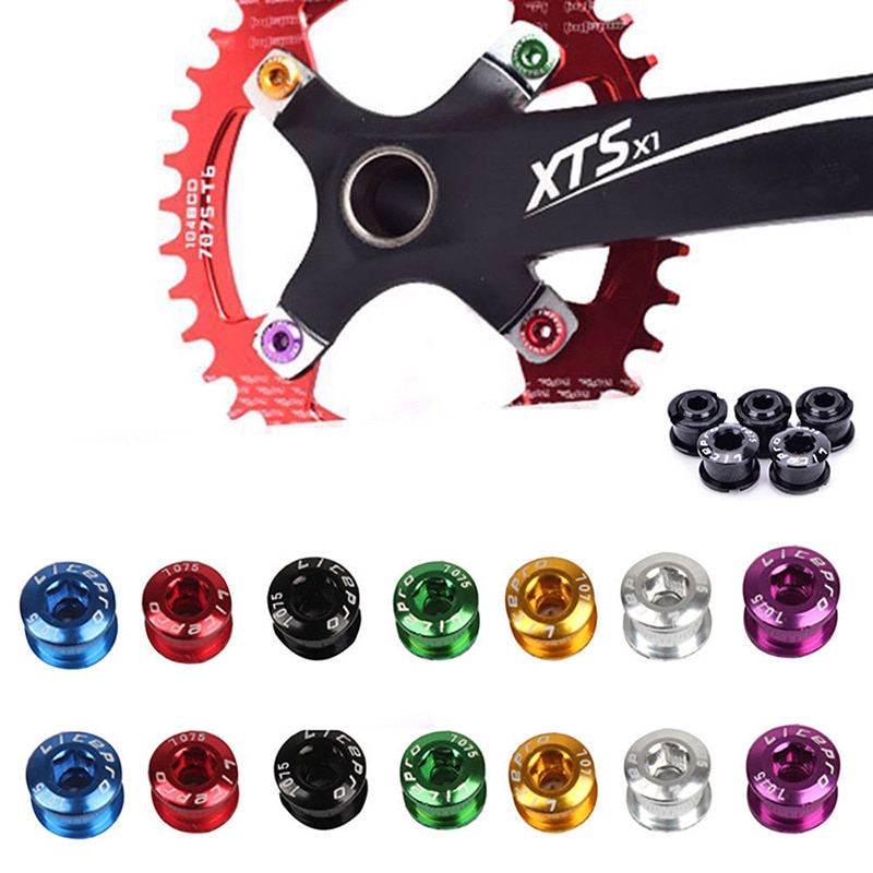 4Pcs MTB Bike Chainring Bolts Double/Triple Speed Disc Single ... - Aea38357091f4e950c8a81a59f115a82