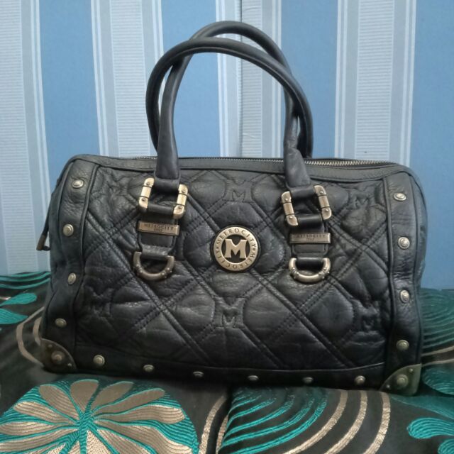 black snakeskin tote bag