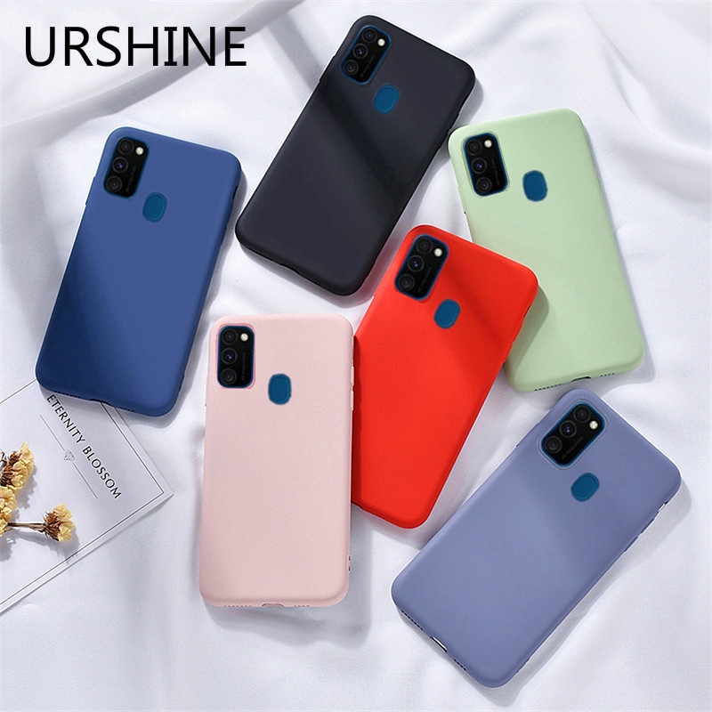 Case Samsung Galaxy A21S A21 Case Real Liquid Silicone Soft Rubber