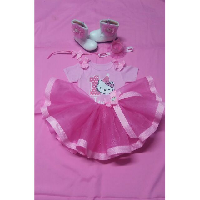 hello kitty dress for 1st birthday