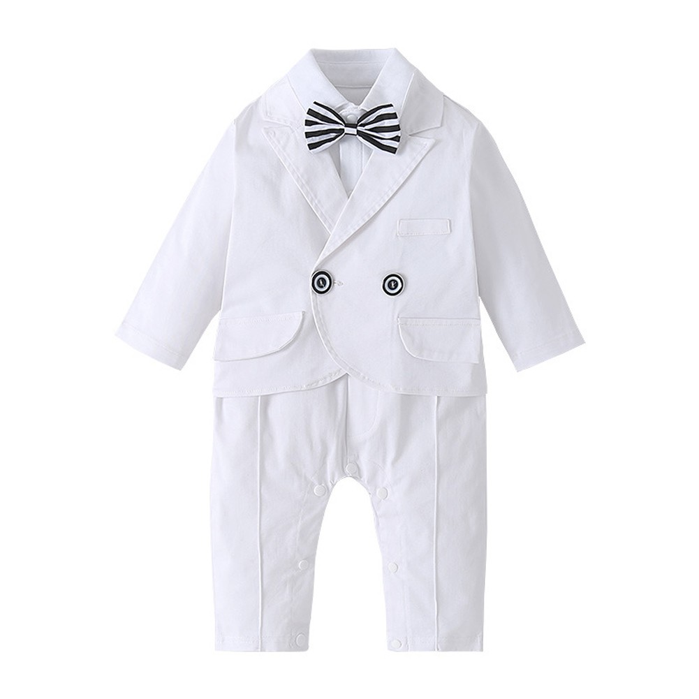 white all in one baby suit
