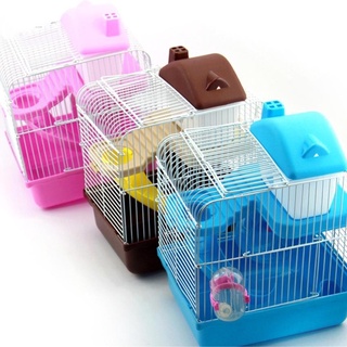 Luxury hamster cage Crystal transparent hamster cage Double layer pet cage Large size pet house