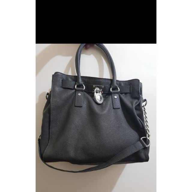 michael kors hamilton handbag black